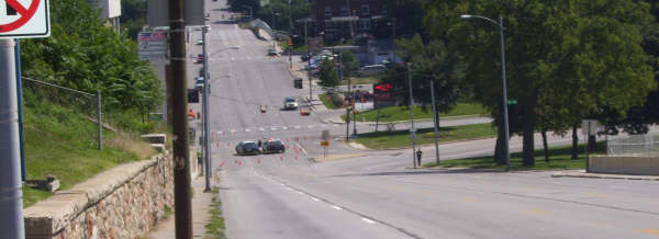 Omaha Nebraska 31st and dodge looking East Sep. 2, 2007